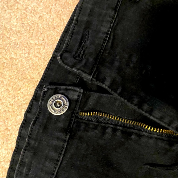Men’s Qazel Vorrlon Ripped Black Skinny Jeans - Picture 7 of 8